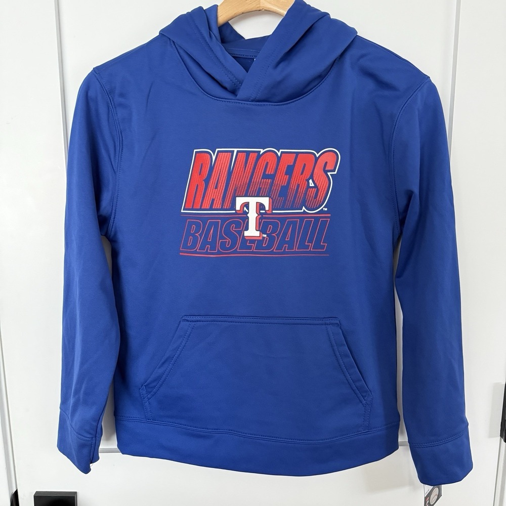 Texas Rangers MLB Youth Blue Pullover Sweatshirt Youth Size 10/12